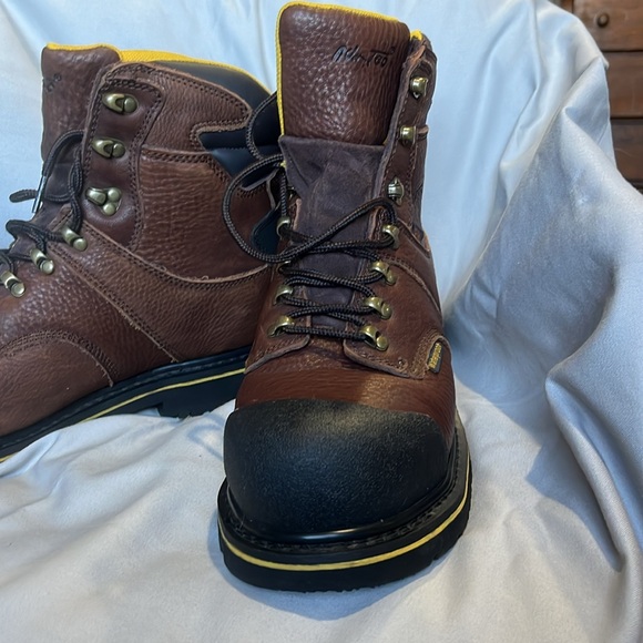 Men’s Ad Tec steel toe leather boots, waterproof, non slip, new in box - Picture 5 of 10